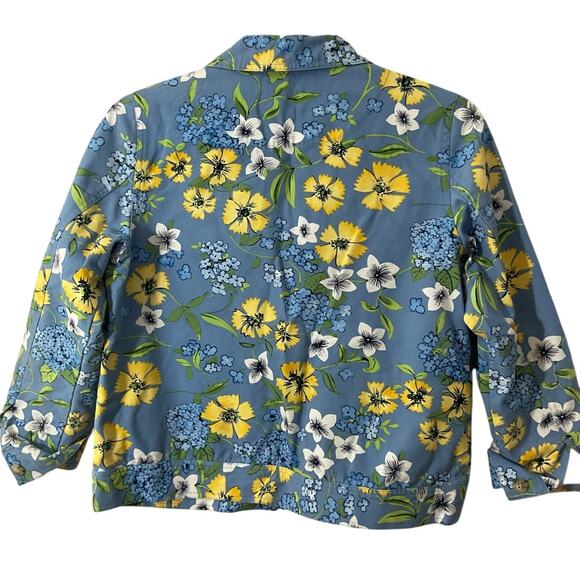 New The Tog Shop PM Button Front Floral Jacket - Picture 5 of 6